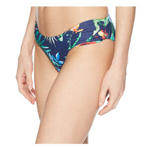 Lucky Brand Lush Leaf Reversible Side Sash Hipster Tropical Blue Size S